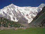 15 Nanga Parbat Rupal Face, Ridge To Rakhiot Peak From Rupal Face Base Camp